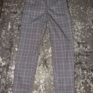 Time and Tru Black and White Plaid Pants